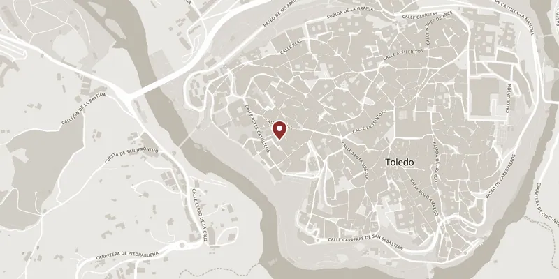 Map showing where Museo Taller del Moro is