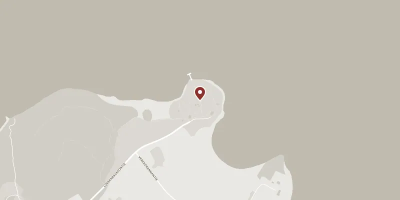 Map showing where Kuusisto Bishop's Castle Ruins is