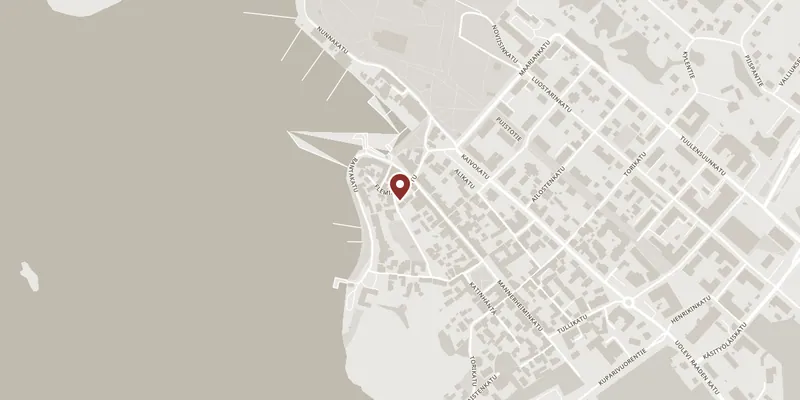 Map showing where Naantali Church (Vallis Gratiae) is