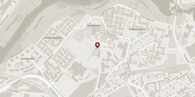 Map showing where St Catherine's Church, Nummi is