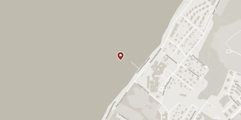 Map showing where Galgberget and the Visby Gallows is
