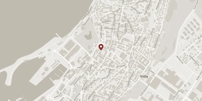 Map showing where Gotlands Museum (Fornsalen) is