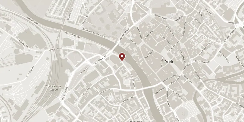 Map showing where All Saints North Street is
